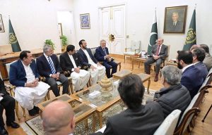 Newly elected members of National Assembly meet with Prime Minister Muhammad Shehbaz Sharif.