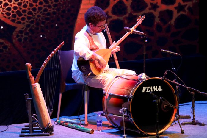 Portugal’s Artist Ricardo Passos performing at Classical Music Night titled “Melodic Heritage”, during 19th day of the 39-day “World Culture Festival 2025”at Arts Council, Pakistan