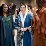 First Lady, Bibi Aseefa Bhutto Zardari , at Abu Dhabi Art 2025 at Manarat AI Saadiyat, organized by the Department of Culture and Tourism Abu Dhabi under the patronage of Sheikh Khalid Bin Mohamed bin Zayed Al Nahyan, Crown Prince of Abu Dhabi
