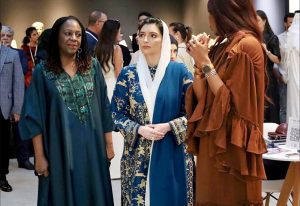 First Lady, Bibi Aseefa Bhutto Zardari , at Abu Dhabi Art 2025 at Manarat AI Saadiyat, organized by the Department of Culture and Tourism Abu Dhabi under the patronage of Sheikh Khalid Bin Mohamed bin Zayed Al Nahyan, Crown Prince of Abu Dhabi