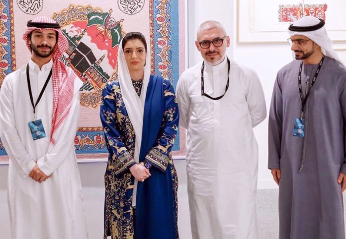 First Lady, Bibi Aseefa Bhutto Zardari , at Abu Dhabi Art 2025 at Manarat AI Saadiyat, organized by the Department of Culture and Tourism Abu Dhabi under the patronage of Sheikh Khalid Bin Mohamed bin Zayed Al Nahyan, Crown Prince of Abu Dhabi