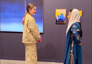 First Lady, Bibi Aseefa Bhutto Zardari , at Abu Dhabi Art 2025 at Manarat AI Saadiyat, organized by the Department of Culture and Tourism Abu Dhabi under the patronage of Sheikh Khalid Bin Mohamed bin Zayed Al Nahyan, Crown Prince of Abu Dhabi
