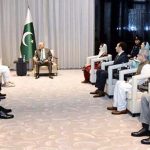President Asif Ali Zardari in a meeting with H.E. Sheikh Saud bin Abdulrahman Al Thani, Deputy Prime Minister and Minister of State for Defence of Qatar