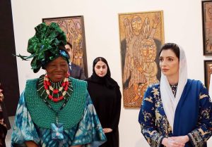 First Lady, Bibi Aseefa Bhutto Zardari , at Abu Dhabi Art 2025 at Manarat AI Saadiyat, organized by the Department of Culture and Tourism Abu Dhabi under the patronage of Sheikh Khalid Bin Mohamed bin Zayed Al Nahyan, Crown Prince of Abu Dhabi