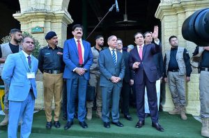 Prime Minister Muhammad Shehbaz Sharif visits newly inaugurated lounges and facilities at Cantt Railway Station