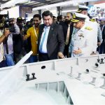 Governor Sindh Kamran Khan Tessori visiting various stalls during the second day of the Pakistan International Maritime Expo & Conference (PIMEC-2025) held at Expo Centre