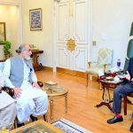 President of Balochistan Awami Party and Federal Minister for Science and Technology Khalid Hussain Magsi and Senator Manzoor Ahmad Kakar called on Prime Minister Muhammad Shehbaz Sharif