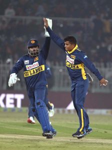 Pakistani batter Babar Azam plays a shot during the 3rd one day international cricket match between Pakistan and Sri Lanka at Pindi Cricket Stadium.