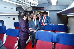 Prime Minister Muhammad Shehbaz Sharif visiting different sections of the refurbished New Shalimar Express