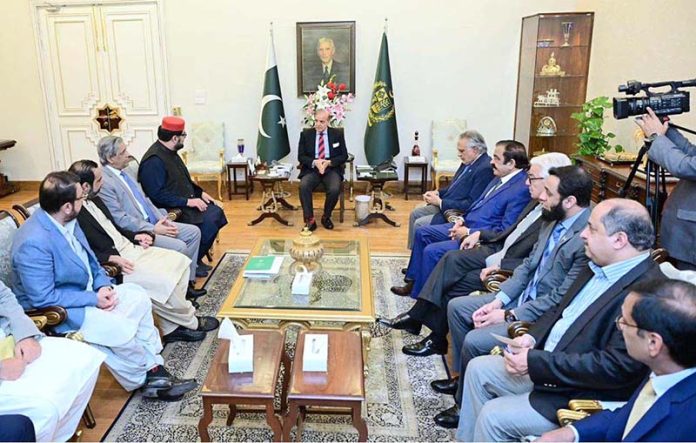 A delegation of ANP led by the President of ANP Senator Aimal Wali Khan called on Prime Minister Muhammad Shehbaz Sharif