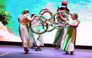 A lively folk dance performance by Philippine artists lights up the World Cultural Festival 2025 at the Arts Council.