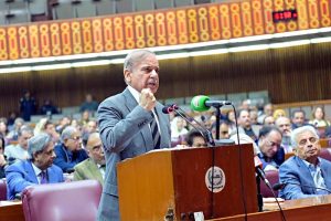 Prime Minister Muhammad Shehbaz Sharif addresses session of the National Assembly