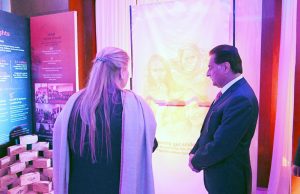 Speaker National Assembly Sardar Ayaz Sadiq addressing the participants of National Commission on Human Rights event on "Impact Through Courage ".