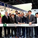 H.E. Hussain Muhammad, Consul General of Pakistan in Dubai, inaugurates the Pakistan Pavilion at Gulfood Manufacturing 2025 at the Dubai World Trade Centre, joined by Mr. Ali Zeb Khan, Trade & Investment Counsellor, Mr. Shabbir Merchant, Chairman Pakistan Business Council Dubai, and Pakistani exhibitors showcasing innovations in food processing, packaging, and ingredients