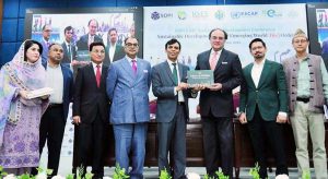 Federal Minister for Finance and Revenue, Senator Muhammad Aurangzeb attended the 28th Sustainable Development Conference (SDC) organized by the Sustainable Development Policy Institute (SDPI) to address a special session titled “Mobilizing Finance for Circular South Asia: Blended Finance, Regional Funds and Private Capital”