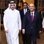 President Asif Ali Zardari, with the Prime Minister and Foreign Minister of Qatar, H. E. Sheikh Mohammed bin Abdulrahman bin Jassim Al Thani
