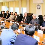 A high-level delegation of the Pakistan Pharmaceutical Manufacturers’ Association (PPMA), under the leadership of its newly elected Chairman, Dr. Tahir Azam, along with Vice Chairman Athar Nazir Sheikh, Former Chairmen Mian Asad Shuja and Mian Khalid Misbah and Executive Committee Members Aman Sheikh and Usman Shaukat, called on the Federal Minister for Finance and Revenue, Senator Muhammad Aurangzeb and his team at the Finance Division