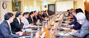 A high-level delegation of the Pakistan Pharmaceutical Manufacturers’ Association (PPMA), under the leadership of its newly elected Chairman, Dr. Tahir Azam, along with Vice Chairman Athar Nazir Sheikh, Former Chairmen Mian Asad Shuja and Mian Khalid Misbah and Executive Committee Members Aman Sheikh and Usman Shaukat, called on the Federal Minister for Finance and Revenue, Senator Muhammad Aurangzeb and his team at the Finance Division