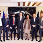 A high-level delegation of the Pakistan Pharmaceutical Manufacturers’ Association (PPMA), under the leadership of its newly elected Chairman, Dr. Tahir Azam, along with Vice Chairman Athar Nazir Sheikh, Former Chairmen Mian Asad Shuja and Mian Khalid Misbah and Executive Committee Members Aman Sheikh and Usman Shaukat, called on the Federal Minister for Finance and Revenue, Senator Muhammad Aurangzeb and his team at the Finance Division