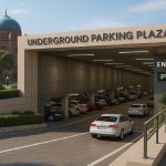 Neela Gumbad Parking Plaza Project: Half of pile foundation work completed