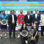 Nasir, Mahnoor Ali won 3rd Chief of  Naval Staff All Pakistan Squash Championship 2025
