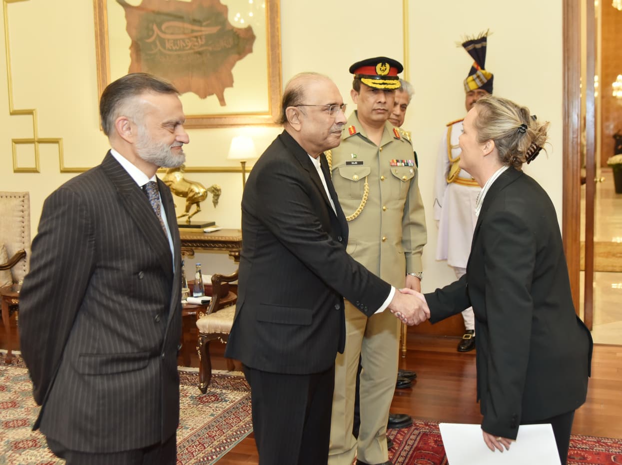 Envoys present credentials to President Zardari