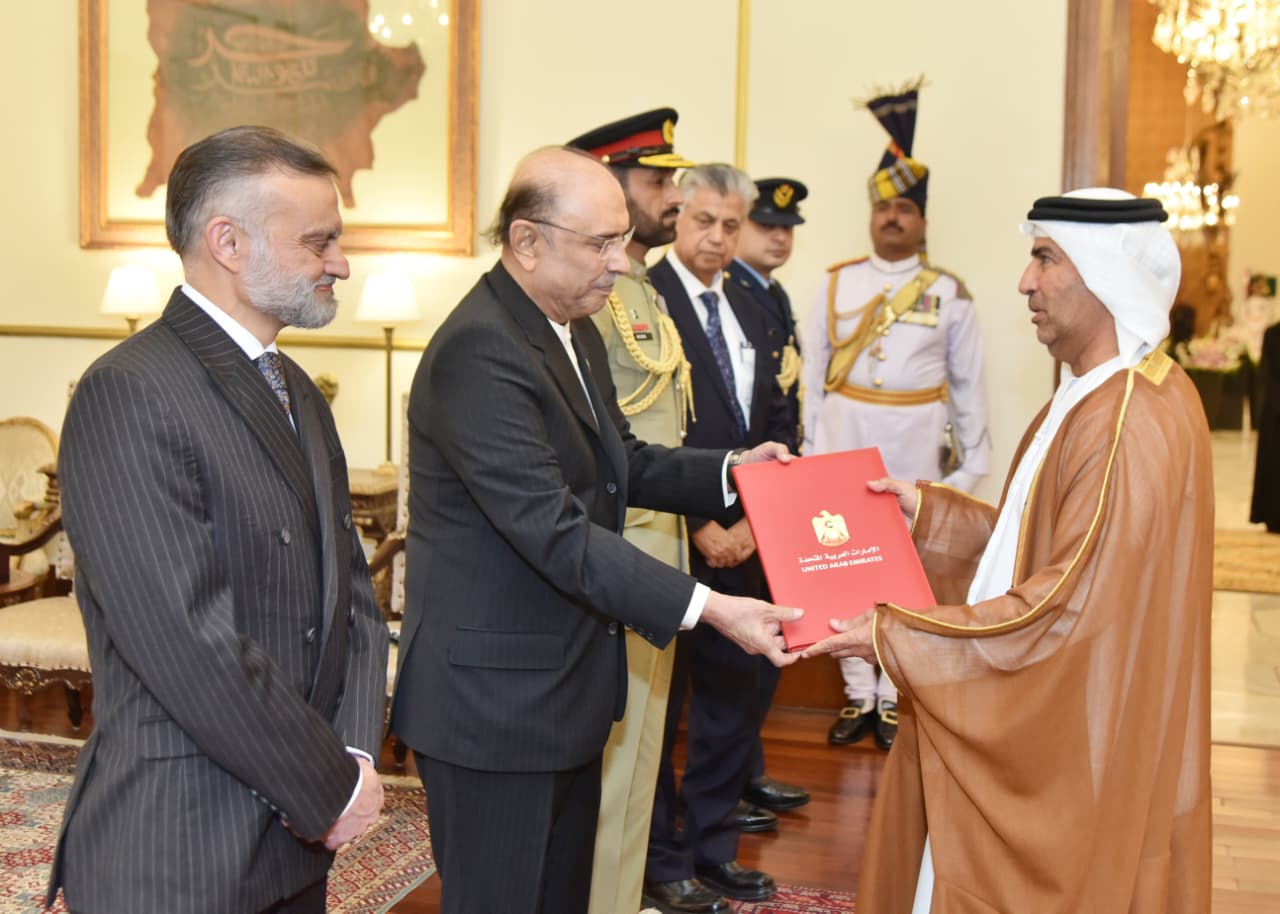 Envoys present credentials to President Zardari