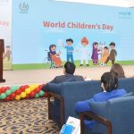 Islamabad’s landmarks turn blue on World Children’s Day
