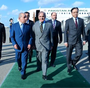 PM arrives in Baku to attend Victory Day ceremony