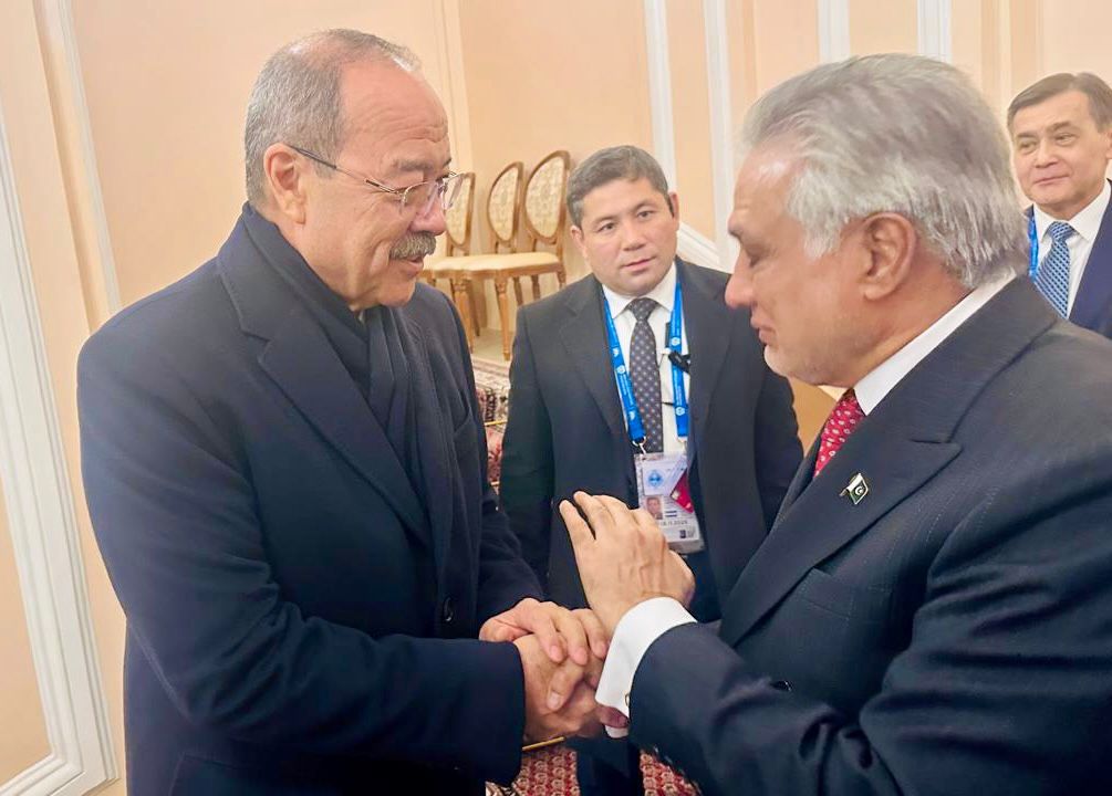 DPM Dar meets PMs of Russia, China, Uzbekistan, Qatar, Tajikistan