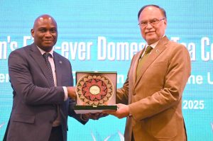 Federal Minister for Planning, Development and Special Initiatives, Professor Ahsan Iqbal, addresses a seminar on Tea Commercialization and the Cluster-Based Development Plan for Pakistan’s tea industry at a local hotel.