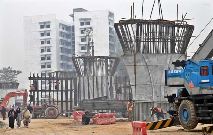 Work in progress at Kacheri Chowk Interchange