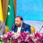 Federal Minister for National Heritage and Culture Division Aurangzeb Khan Khichi addressing the 43rd Fajr Film Festival being held in Shiraz.