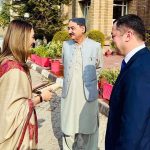 Ms. Misbah Khar, Advisor to the Chairman Senate and Ambassador for the Inter-Parliamentary Speakers’ Conference (ISC), along with Ambassador of Uzbekistan to Pakistan, H.E. Alisher Tukhtae­v, attends the photo exhibition “Uzbekistan Through the Lens of Pakistani Photographers” in Islamabad.