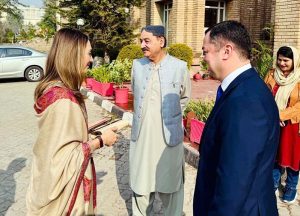 Ms. Misbah Khar, Advisor to the Chairman Senate and Ambassador for the Inter-Parliamentary Speakers’ Conference (ISC), along with Ambassador of Uzbekistan to Pakistan, H.E. Alisher Tukhtae­v, attends the photo exhibition “Uzbekistan Through the Lens of Pakistani Photographers” in Islamabad.