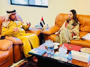 Ms. Misbah Khar, Advisor to the Chairman Senate and Ambassador for the Inter-Parliamentary Speakers’ Conference (ISC), in a meeting with H.E. Salem Mohammed Al Zaabi, Ambassador of the United Arab Emirates to Pakistan, in federal capital.