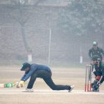 Players of Quetta and Attock Blind Cricket teams are in action during final match of 16th edition of PBCCT-20 Blind Cricket Trophy 2025 at Bohranwali Ground.