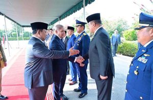 President of Indonesia H.E. Prabowo Subianto introduces cabinet members of Indonesian Government to Prime Minister Muhammad Shehbaz Sharif.