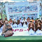 Students offering dua in commemoration of the martyrs of the 2014 Army Public School Peshawar terrorist attack at the Royal School System