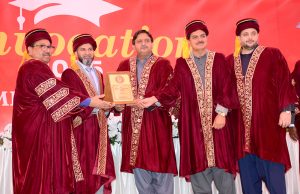 Speaker of Punjab Assembly, Malik Muhammad Ahmad Khan addresses to convocation of Times University.
