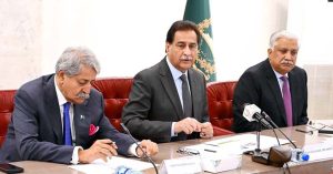 rman Water and Power Development Authority (WAPDA) Lt. Gen. (R) Muhammad Saeed briefed to Speaker National Assembly Sardar Ayaz Sadiq and Members of National Assembly on the "Water Issues" in Pakistan at Parliament House.