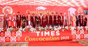 Speaker of Punjab Assembly, Malik Muhammad Ahmad Khan addresses to convocation of Times University.