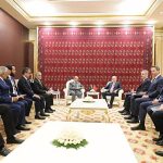 Prime Minister Muhammad Shehbaz Sharif meets the President of Turkiye H.E. Recep Tayyip Erdogan on the sidelines of the International Forum on Peace and Trust.