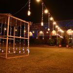 An illuminated view of St. Thomas church at civil line decorated with colorful lights in connection with upcoming Christmas.