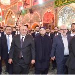 President Asif Ali Zardari paid respects at the holy shrine of Hazrat Imam Hussain (R.A.), offered nawafil prayers and met the administrators and scholars of the shrine.