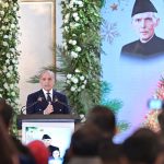 Prime Minister Muhammad Shehbaz Sharif addresses the Christmas ceremony at PM House.