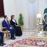 Ms. Sattoriyon Matlubakhon Amonzoda, Minister for Culture of the Republic of Tajikistan calls on Prime Minister Muhammad Shehbaz Sharif.