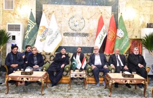 President Asif Ali Zardari paid respects at the holy shrine of Hazrat Imam Hussain (R.A.), offered nawafil prayers and met the administrators and scholars of the shrine.