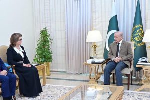 Ms. Sattoriyon Matlubakhon Amonzoda, Minister for Culture of the Republic of Tajikistan calls on Prime Minister Muhammad Shehbaz Sharif.