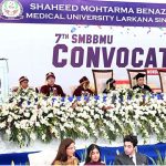 Chief Minister Sindh Syed Murad Ali Shah addressing during 7th convocation of Shaheed Mohtarma Benazir Bhutto Medical University.